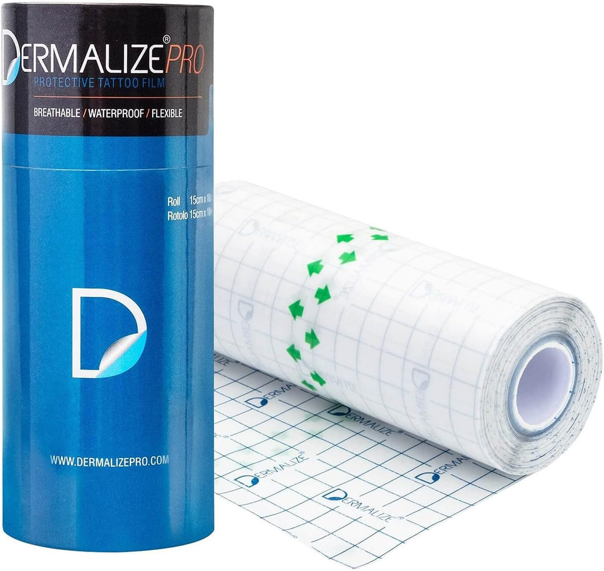 Dermalize Pro Roll adhesivo transparente antibacteriano