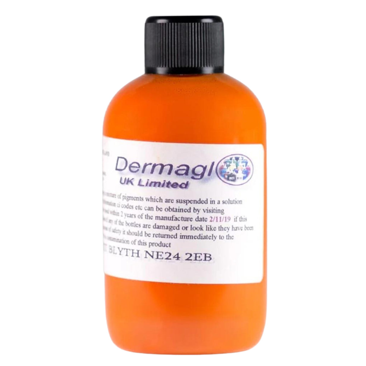 Tinta Navel Orange Dermaglo 50 ml – Naranja Vibrante para Arte Atrevidos y Detallados