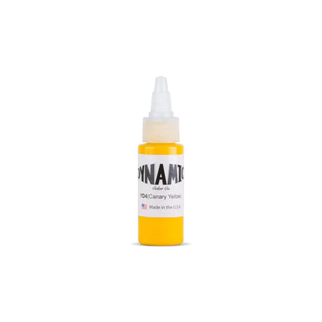 Imagen detallada de Dynamic -Canary Yellow 1oz en Viking Tattoo Shop, perfecto para tus proyectos de tatuaje.