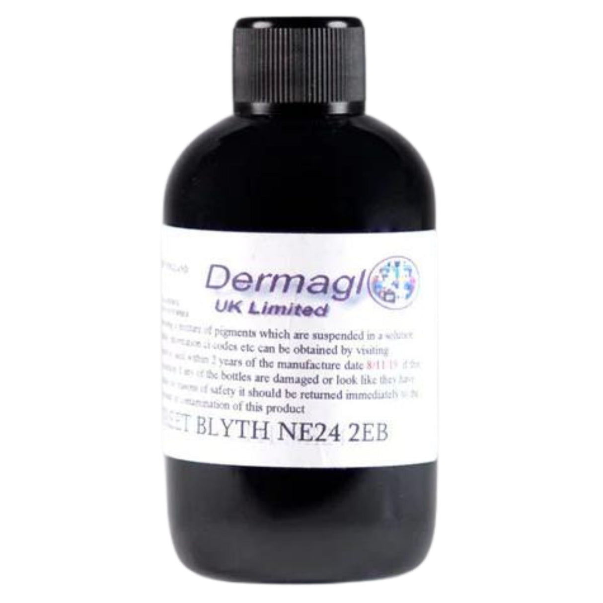 Tinta Black Dermaglo 50 ml – Negro Intenso para Arte Definidos y Duraderos