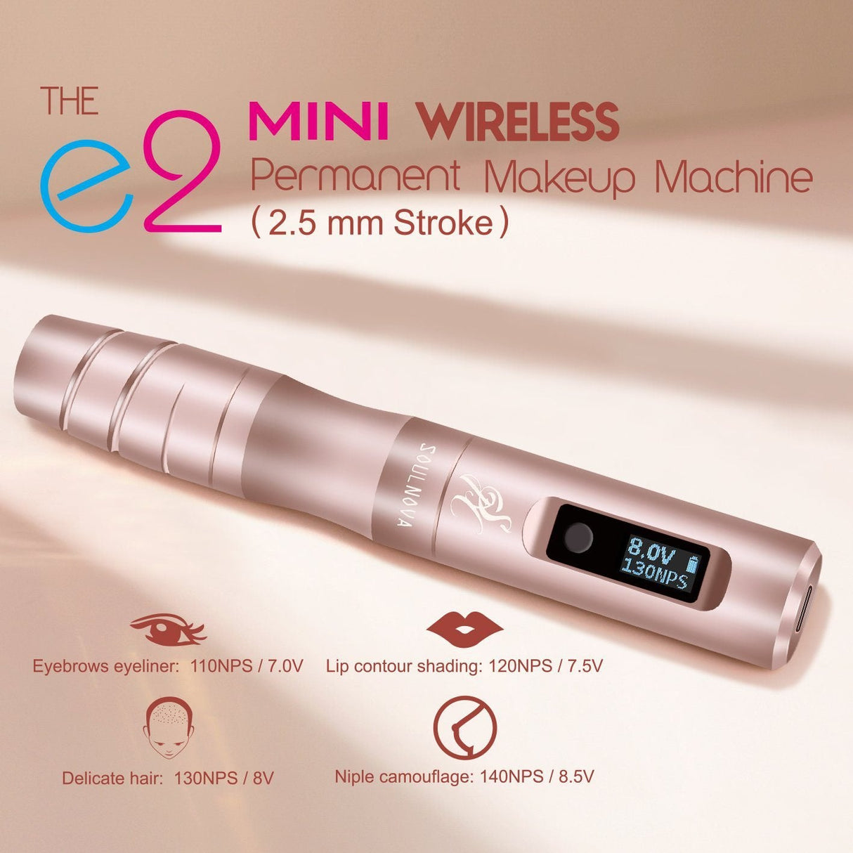 SOULNOVA E2 MINI WIRELESS - MICROPIGMENTACIÓN