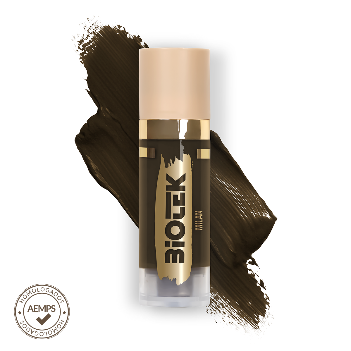Pigmento Biotek Milan - Marrón Oscuro Neutro para Cejas - 7ml | Maquillaje Permanente